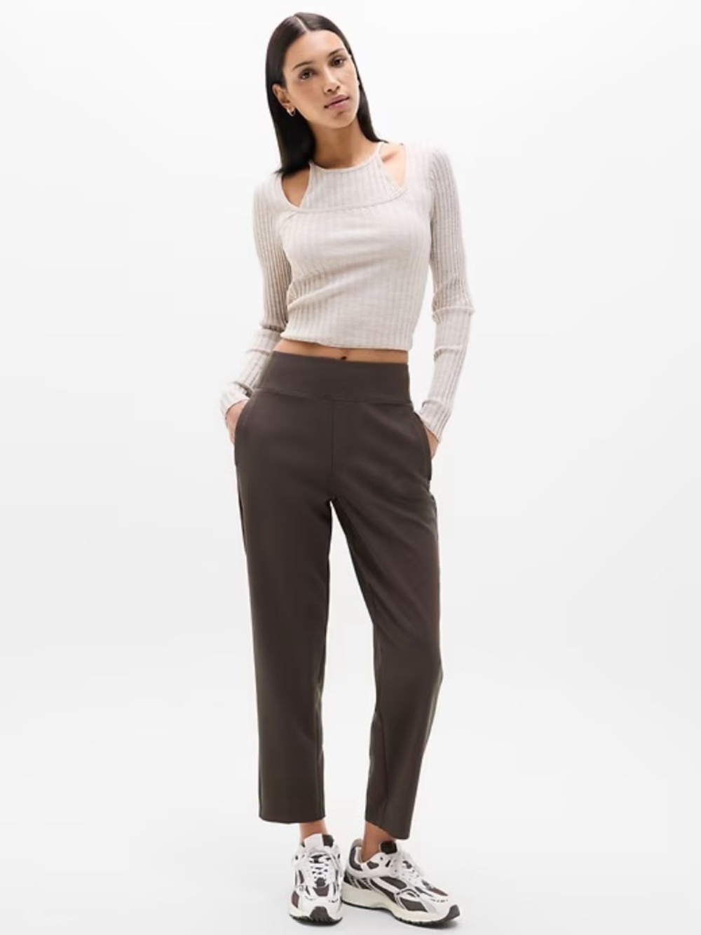 Athleta Endless Pants 6 Brown athletic casual women’s